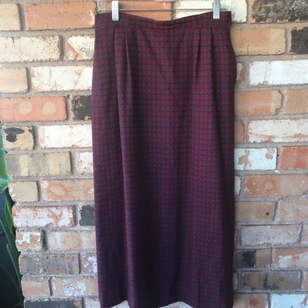 Y2K Vintage Pendleton Wool Maxi Skirt with pockets - Picture 6 of 8